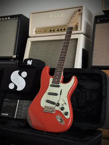 Suwak Fiesta Red Relic S-Style Gilmour Mod (2026, Neuware) Foto 1