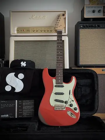 Suwak Fiesta Red Relic S-Style Gilmour Mod (2026, Neuware) Foto 3