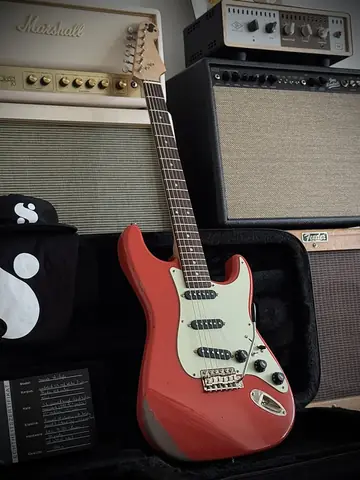 Suwak Fiesta Red Relic S-Style Gilmour Mod (2026, Neuware) Foto 4