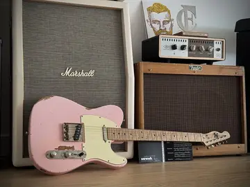 Suwak Shell Pink Relic Reverse Headstock Tele (2026, Demo) Foto 2
