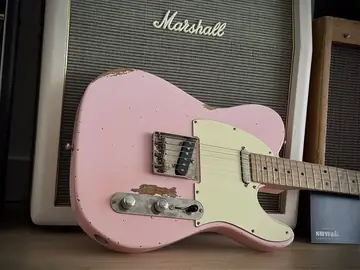 Suwak Shell Pink Relic Reverse Headstock Tele (2026, Demo) Foto 3