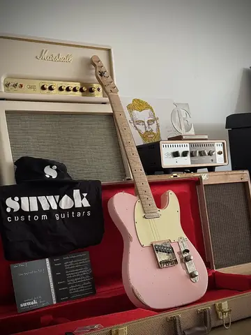 Suwak Shell Pink Relic Reverse Headstock Tele (2026, Demo) Foto 23